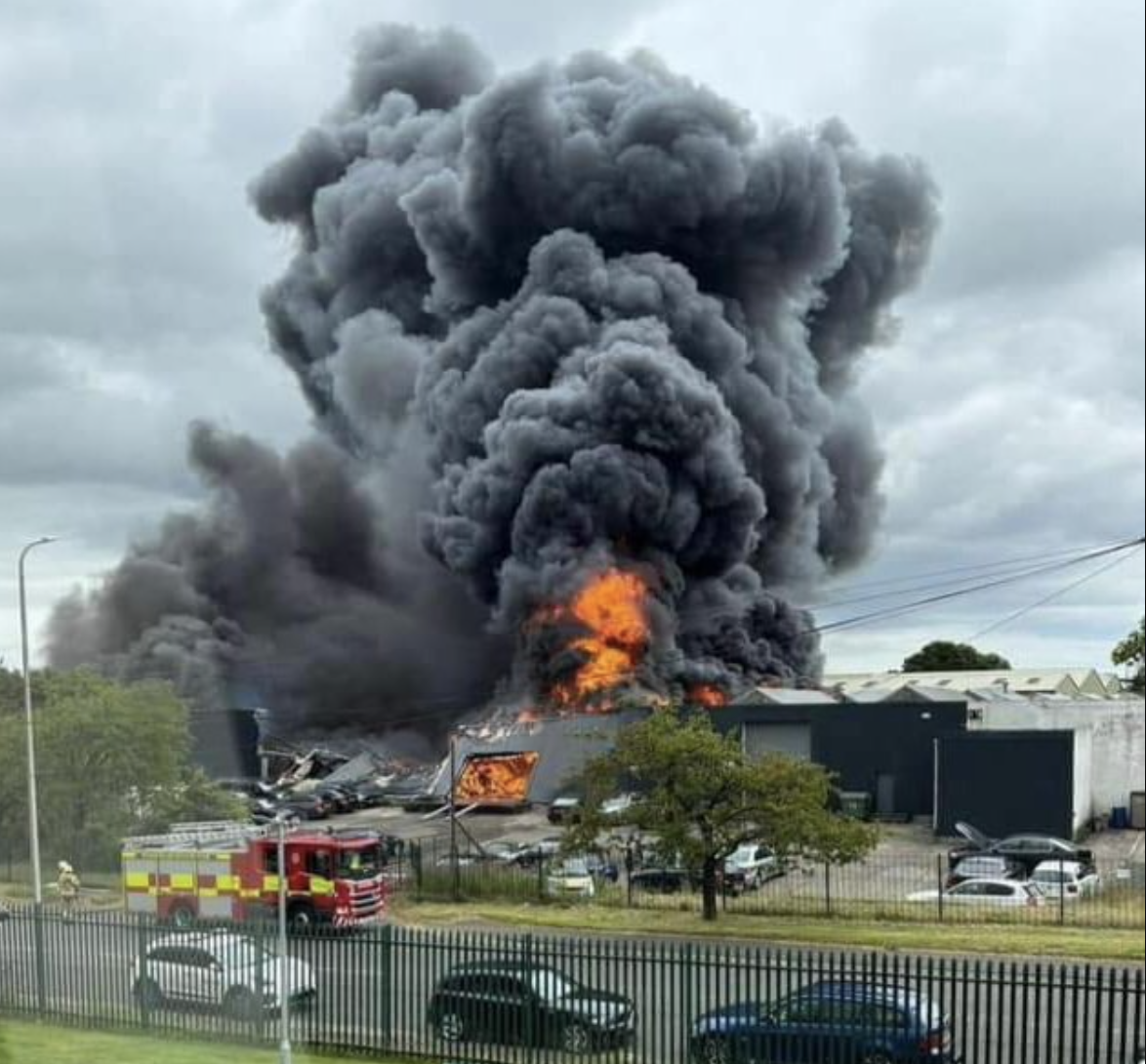 Houstoun Industrial Estate Fire 29072024 Image Celtic Lass On X