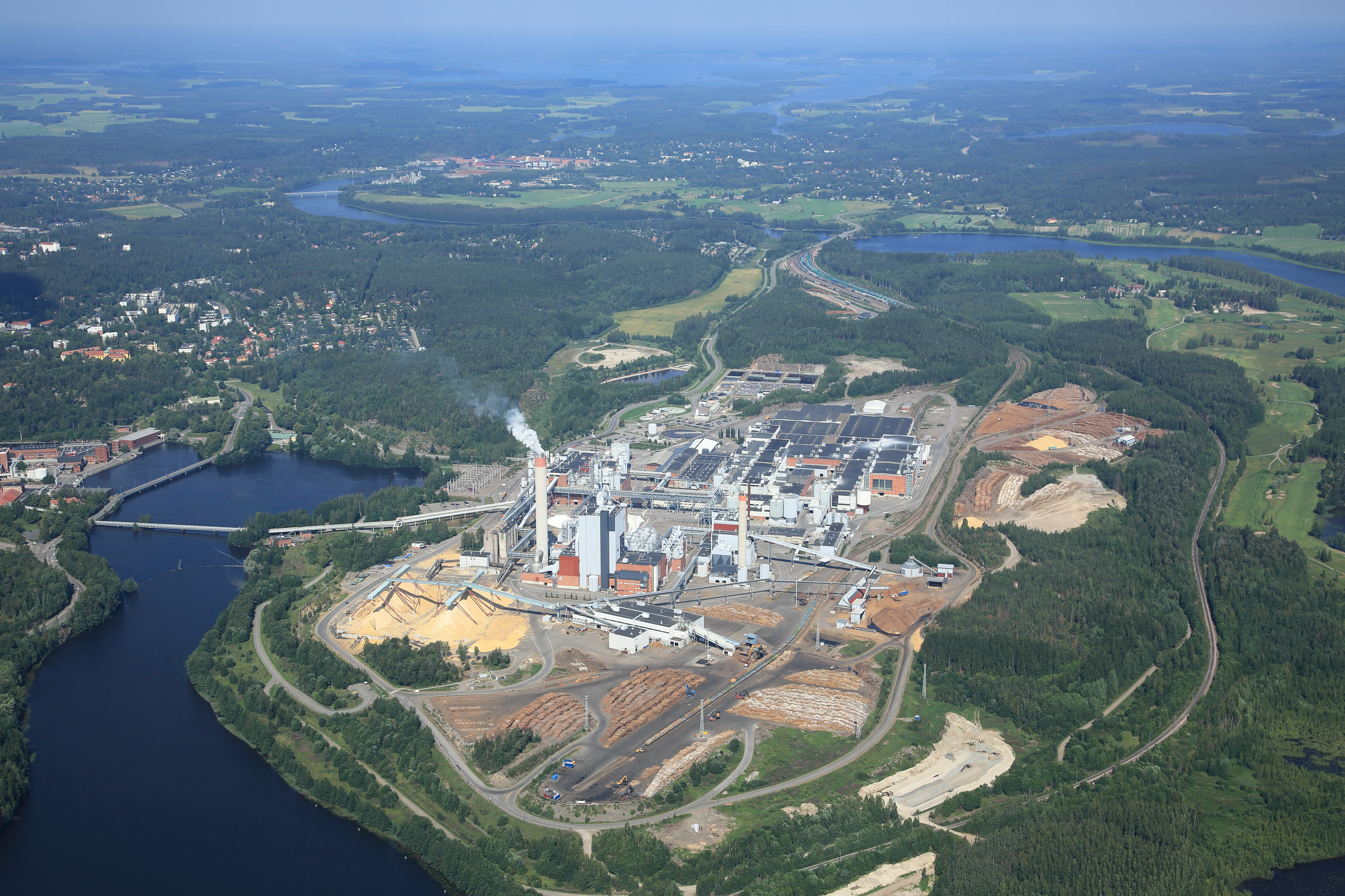 UPM Kymi Pulp Mill Aerial