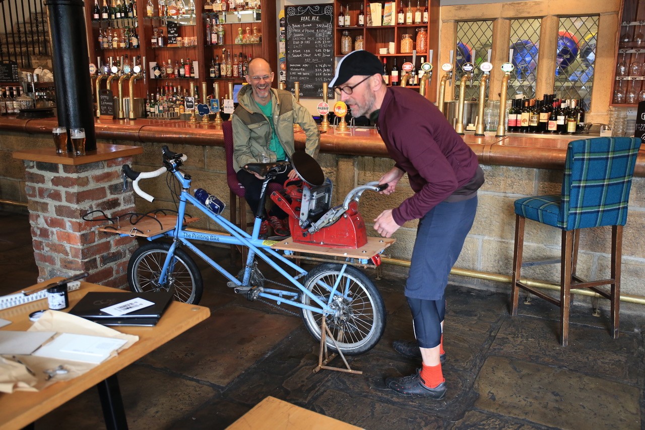 Nick Hands Printing Cyclist