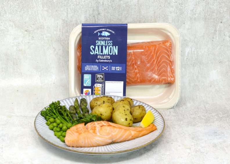 Sainsburys New Salmon Packaging